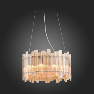 SL400.103.09 Люстра подвесная ST-Luce Хром/Янтарный G9 9*5W VERSITA-foto5