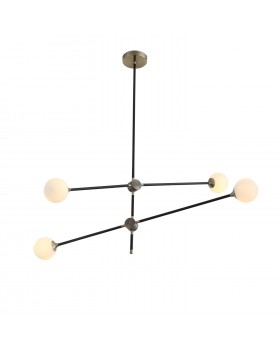 SL429.403.04 Светильник подвесной ST-Luce Черный, Золото/Белый G9 4*5W BASTONCINO-foto2