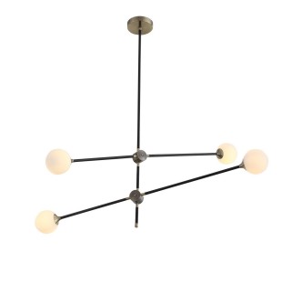 SL429.403.04 Светильник подвесной ST-Luce Черный, Золото/Белый G9 4*5W BASTONCINO-foto2