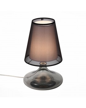 SL974.404.01 Прикроватная лампа ST-Luce Хром, Дымчатый/Черный, Белый E27 1*60W AMPOLLA-foto2