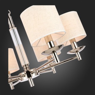 SL1752.103.06 Люстра подвесная ST-Luce Никель/Бежевый E14 6*40W PILONNE-foto9