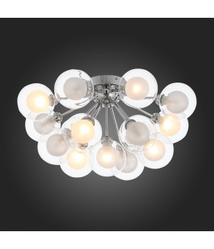 SL431.102.15 Люстра потолочная ST-Luce Хром/Прозрачный, Белый G9 15*5W DUALITA-foto8