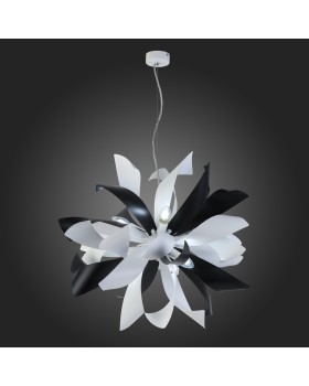 SL453.453.06E Люстра подвесная ST-Luce Черный, Белый/Черный, Белый E14 6*40W SPIRAGLIO-foto5