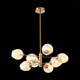 SL1500.203.08 Светильник подвесной ST-Luce Золотистый/Янтарный E14 8*40W FOVIA-foto5