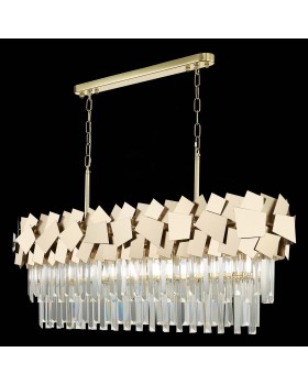 SL1232.203.07 Люстра подвесная ST-Luce Золотистый/Прозрачный, Золотистый E14 7*60W CASERTA-foto6