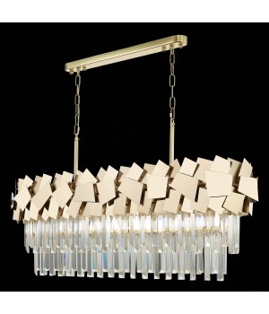 SL1232.203.07 Люстра подвесная ST-Luce Золотистый/Прозрачный, Золотистый E14 7*60W CASERTA-foto6