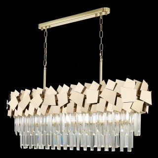 SL1232.203.07 Люстра подвесная ST-Luce Золотистый/Прозрачный, Золотистый E14 7*60W CASERTA-foto6