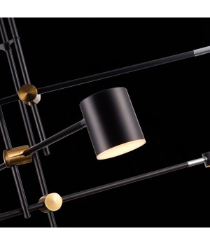 SL1604.432.06 Светильник потолочный ST-Luce Черный, Латунь/Черный LED 6*5W 3000K RODRIGO-foto8