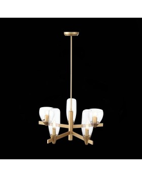 SL1119.203.05 Светильник подвесной ST-Luce Золотистый/Прозрачный E14 5*40W TENERESA-foto9