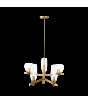 SL1119.203.05 Светильник подвесной ST-Luce Золотистый/Прозрачный E14 5*40W TENERESA-foto9