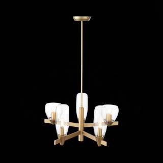 SL1119.203.05 Светильник подвесной ST-Luce Золотистый/Прозрачный E14 5*40W TENERESA-foto9