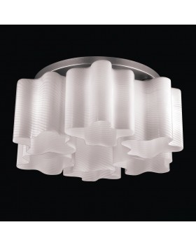 SL117.502.06 Люстра потолочная ST-Luce Серебристый/Белый с полосками E27 6*60W ONDE-foto2