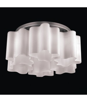 SL117.502.06 Люстра потолочная ST-Luce Серебристый/Белый с полосками E27 6*60W ONDE-foto2