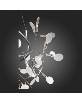 SL379.103.135 Люстра подвесная ST-Luce Серебристый/Белый LED 135*0,3W 3500K RAFINA-foto4