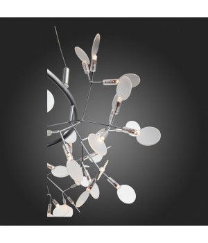 SL379.103.135 Люстра подвесная ST-Luce Серебристый/Белый LED 135*0,3W 3500K RAFINA-foto4