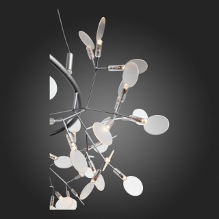 SL379.103.135 Люстра подвесная ST-Luce Серебристый/Белый LED 135*0,3W 3500K RAFINA-foto4