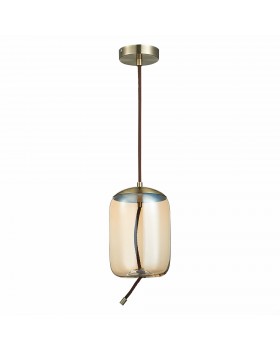 SL6108.323.01 Люстра подвесная ST-Luce Бронза/Янтарный LED 1*10W 3000K OZZIO-foto2