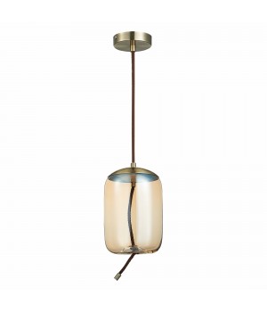 SL6108.323.01 Люстра подвесная ST-Luce Бронза/Янтарный LED 1*10W 3000K OZZIO-foto2