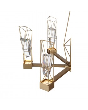 SL815.203.06 Люстра подвесная ST-Luce Матовое золото/Матовое золото, Прозрачный LED 6*8W 4000K PROGETTO-foto12