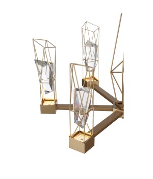 SL815.203.06 Люстра подвесная ST-Luce Матовое золото/Матовое золото, Прозрачный LED 6*8W 4000K PROGETTO-foto12