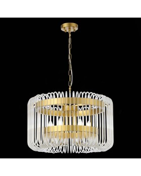 SL1228.203.06 Люстра подвесная ST-Luce Золотистый/Прозрачный E14 6*40W GROSSETO-foto8