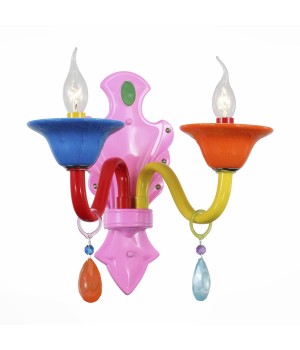 SL672.961.02 Бра ST-Luce Разноцветный/Разноцветный E14 2*40W DELIZIA-foto2