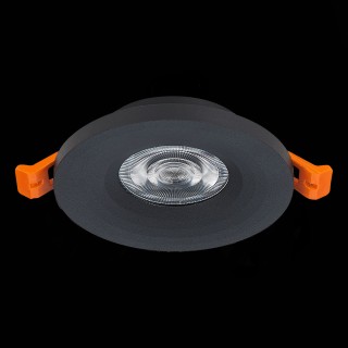 ST205.408.01 Св-к встр. Мат. черный GU10 1*50W  D95xH27 220V Без ламп GERA-foto5