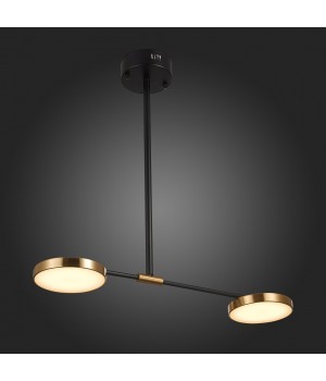 SL1605.403.02 Светильник подвесной ST-Luce Черный/Латунь, Белый LED 2*8,5W 3000K FARONE-foto5