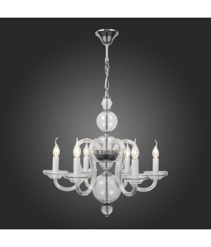 SL757.103.06 Люстра подвесная ST-Luce Хром, Прозрачный/Прозрачный E14 6*40W NINFA-foto3