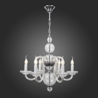 SL757.103.06 Люстра подвесная ST-Luce Хром, Прозрачный/Прозрачный E14 6*40W NINFA-foto3