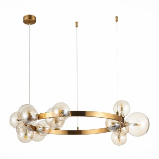 SL1165.302.15 Светильник подвесной ST-Luce Бронза/Коньячный G4 15*5W NECTON-foto2