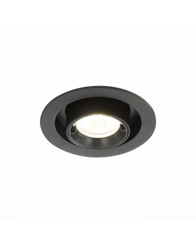 ST702.348.12 Св-к встр. Черный LED 1*12W 4000K 900Lm Ra80 24° IP20 D90xH92 180-240V ST702