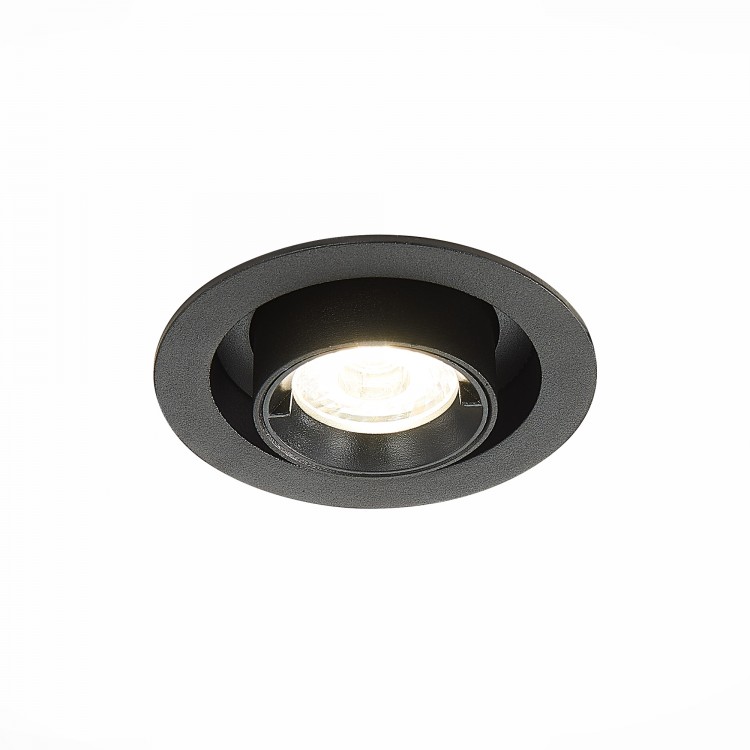 ST702.348.12 Св-к встр. Черный LED 1*12W 4000K 900Lm Ra80 24° IP20 D90xH92 180-240V ST702