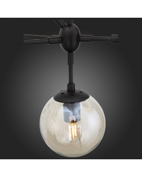 SL549.403.10 Люстра подвесная ST-Luce Черный/Янтарный E27 10*40W STAMPO-foto8