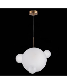 SL1133.503.01 Светильник подвесной ST-Luce Латунь/Белый E27 1*60W BOPONE-foto4