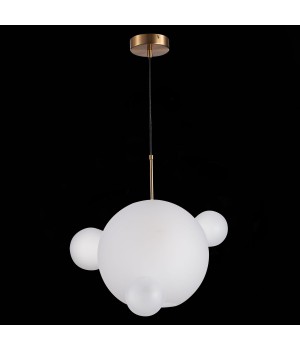 SL1133.503.01 Светильник подвесной ST-Luce Латунь/Белый E27 1*60W BOPONE-foto4