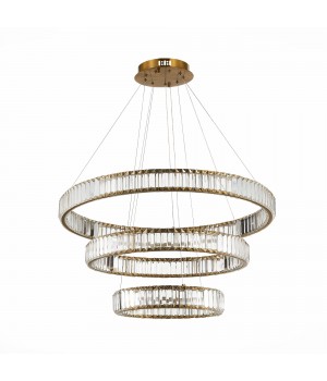 SL1622.303.03 Люстра подвесная ST-Luce Латунь/Прозрачный LED 1*122W 4000K TIVOLI-foto2