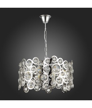 SL1103.103.08 Светильник подвесной ST-Luce Хром/Прозрачный,Хром E14 8*60W LETINA-foto5