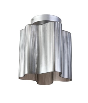 SL117.702.01 Светильник потолочный ST-Luce Серебристый/Дымчатый E27 1*60W ONDE-foto2