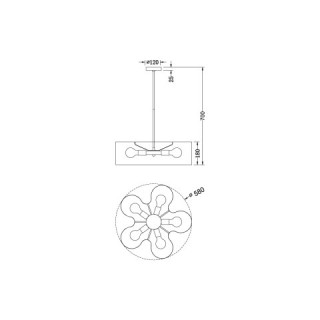 Подвесная люстра Vele Luce Cross VL5272P05-foto2
