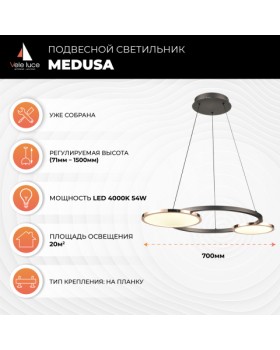 Подвесной светильник Vele Luce Medusa VL7272P02-foto5