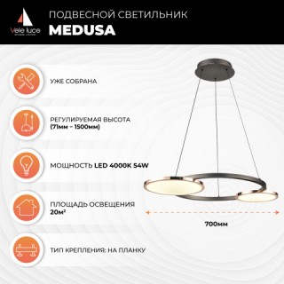 Подвесной светильник Vele Luce Medusa VL7272P02-foto5