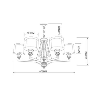 Подвесная люстра Vele Luce Lotus VL1054L05-foto7