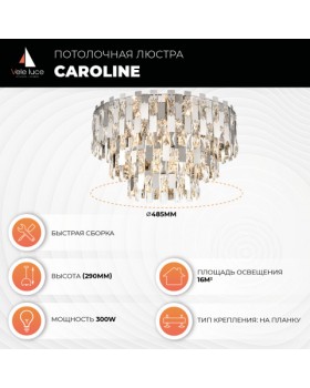 Потолочная люстра Vele Luce Caroline VL3103L07-foto7