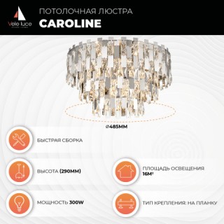 Потолочная люстра Vele Luce Caroline VL3103L07-foto7