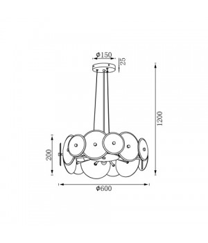 Подвесной светильник Vele Luce Siena VL3223P07-foto4