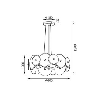 Подвесной светильник Vele Luce Siena VL3223P07-foto4