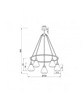 Подвесная люстра Vele Luce Norina VL5842P05-foto5