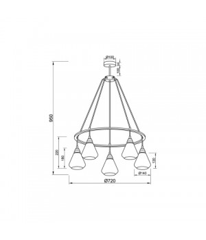 Подвесная люстра Vele Luce Norina VL5842P05-foto5