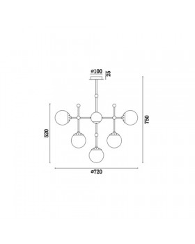 Подвесная люстра Vele Luce Modena VL5014P10-foto5